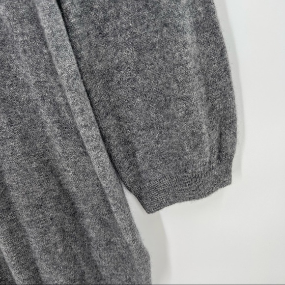 EQUIPMENT grey cashmere sweater with v back - Picture 4 of 6